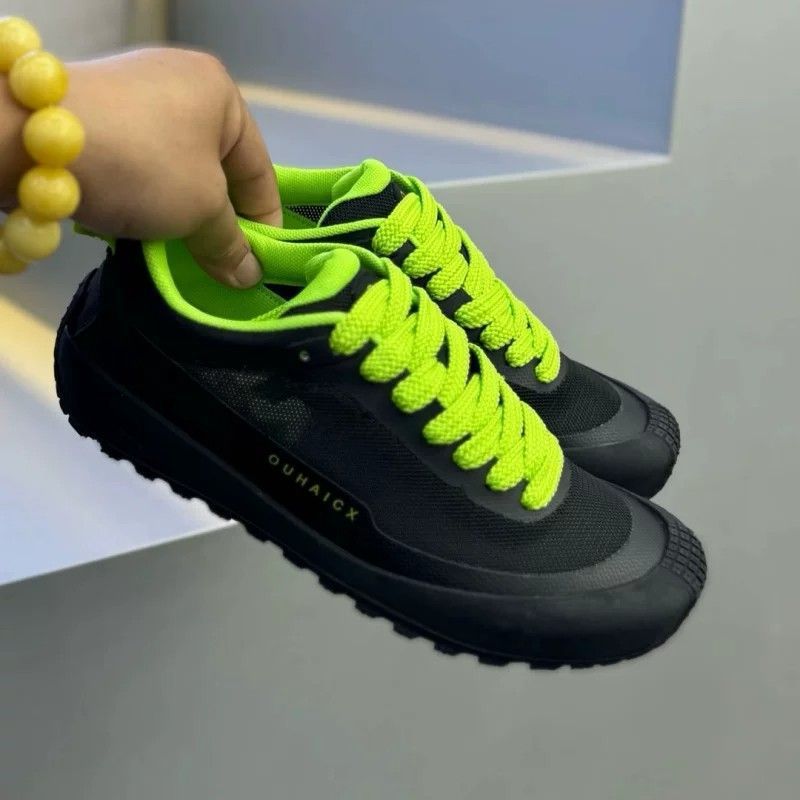 Sneakers basse da uomo antisci - Knit Fabric Lace Up Sneakers recensione e prezzo