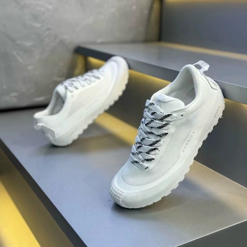 Sneakers basse da uomo antisci - Knit Fabric Lace Up Sneakers recensione e prezzo